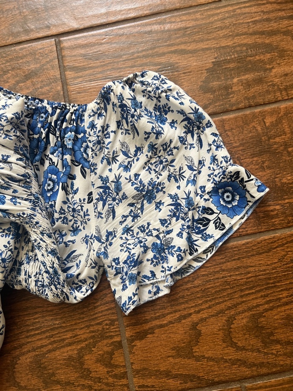 Kindred Blue and White Floral Maxi Dress - Picture 7 of 7